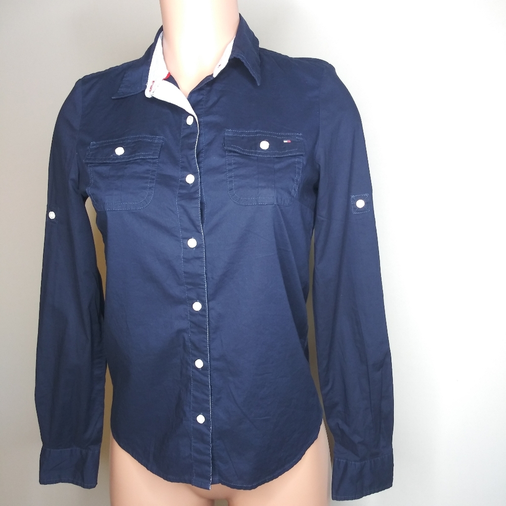 Tommy Hilfiger Long Sleeve Button Down Shirt Size S